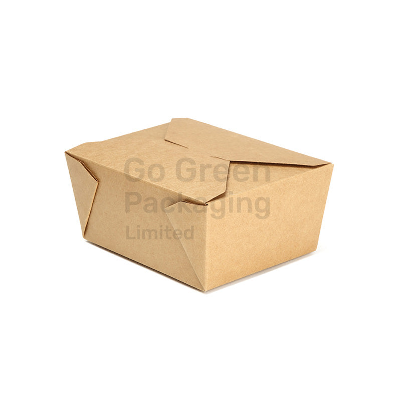 300x No.8 Kraft Deli Boxes 1000ml Medium Brown Recycled Cardboard