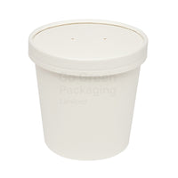 26oz Soup & Food White Kraft Containers-  116mm - 500pcs