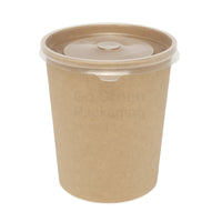 32oz Soup & Food Kraft Container-  115mm - 500pcs