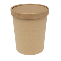 32oz Soup & Food Kraft Container-  115mm - 500pcs