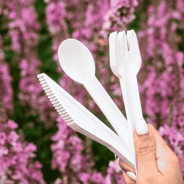 Compostable Paper Forks - Pack of 100