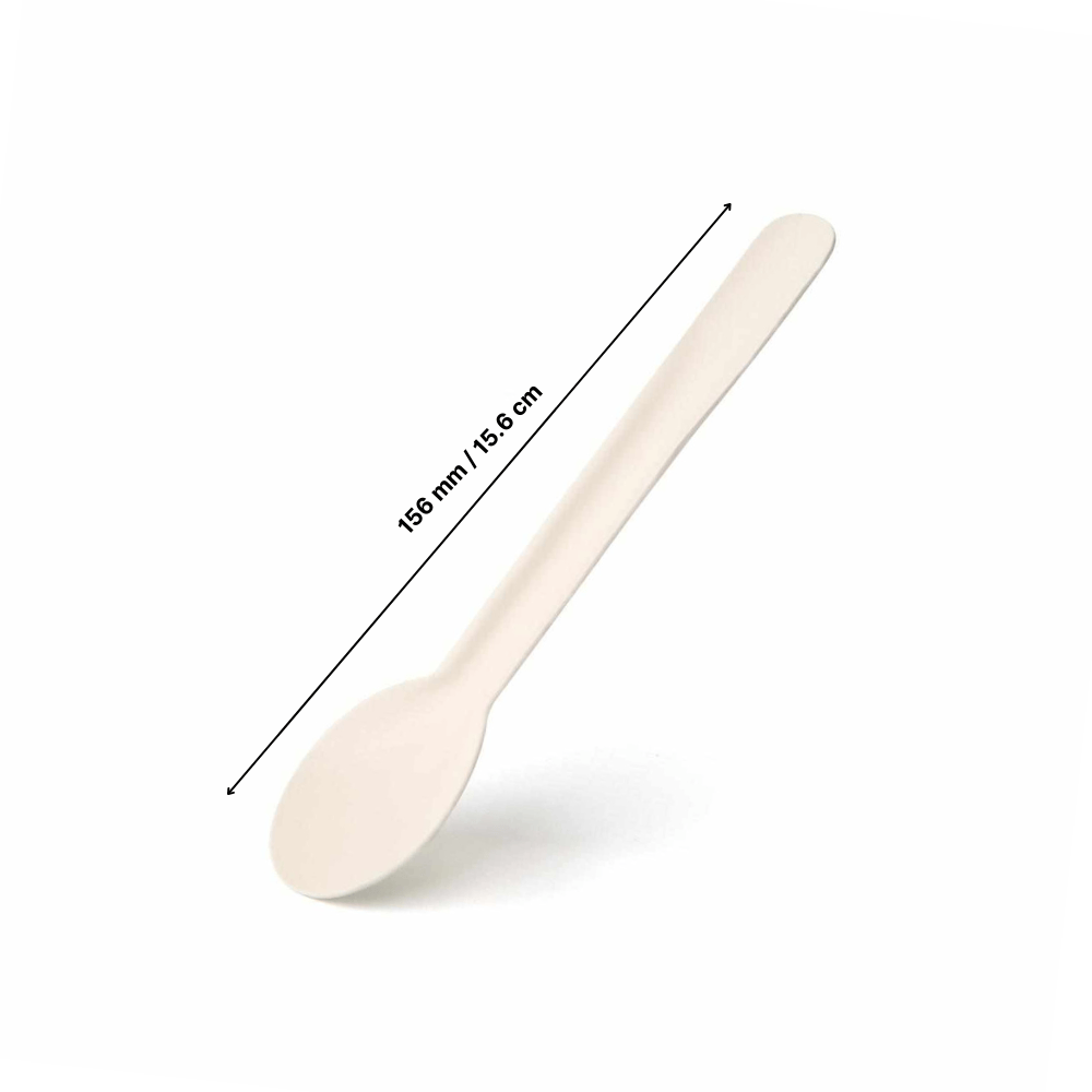 Compostable Paper Spoons - Pack of 100