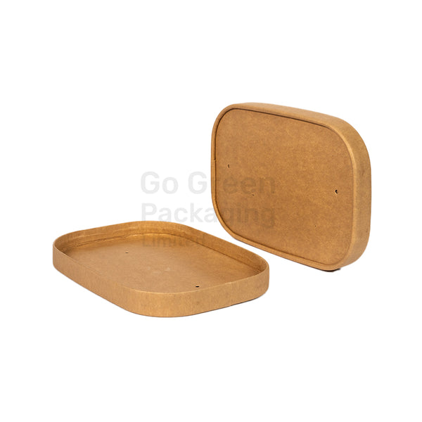 Rectangular Kraft Paper Lids - 300pcs