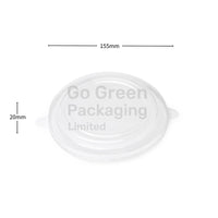 PP Lids for Round Food Bowls - Fits 500ml, 750ml, 1000ml - 300pcs