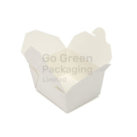 No.8 White Kraft Deli Boxes 1000ml | Eco-Friendly & Leakproof -300pcs