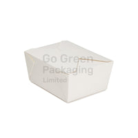 No.8 White Kraft Deli Boxes 1000ml | Eco-Friendly & Leakproof -300pcs