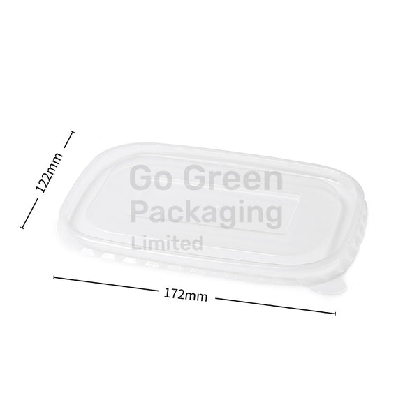 PP Lids for Rectangular Takeaway Containers - 300pcs