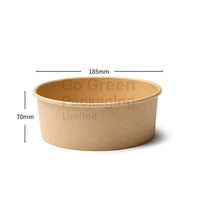 Eco-Friendly Kraft Round Bowls | Sustainable Food Packaging - Go Green Packaging