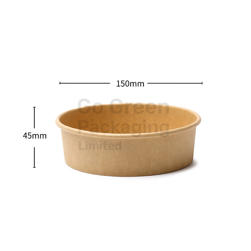 High-Quality Kraft Round Bowls | Eco-Friendly Food Packaging - Go Green Packaging