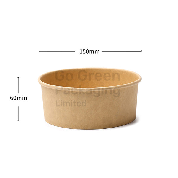 Kraft Round Bowls | Sustainable Food Packaging - Go Green Packaging