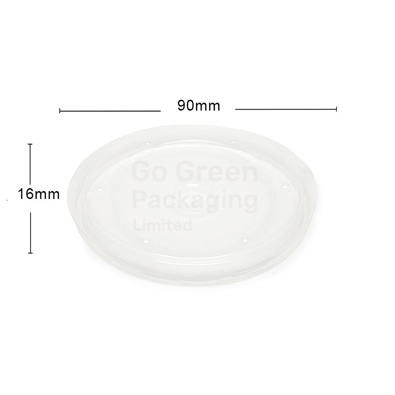 90mm PP Lids For 8oz|12oz Soup & Food Containers - 500pcs