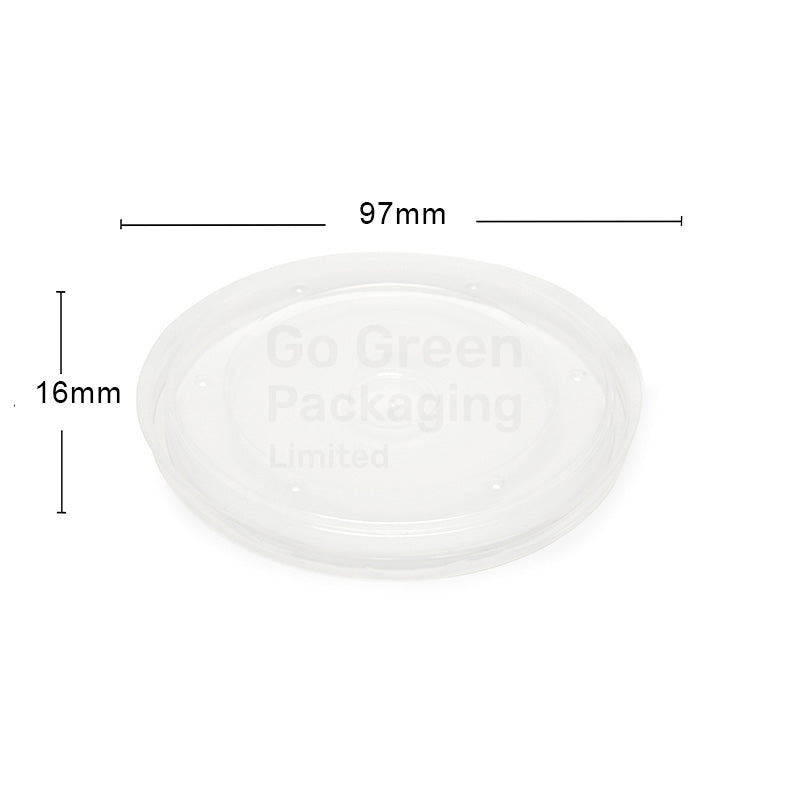 97mm PP Lids For 16oz Soup & Food Containers - 500pcs