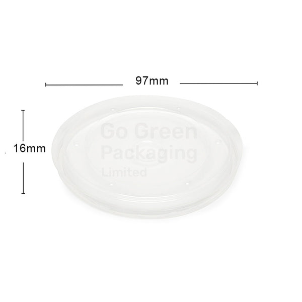 97mm PP Lids For 16oz Soup & Food Containers - 500pcs