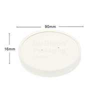 90mm white paper soup lids Eco=friendly