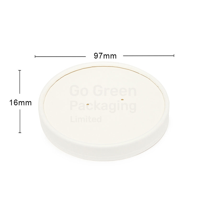 16oz Paper soup lids Eco-friendly