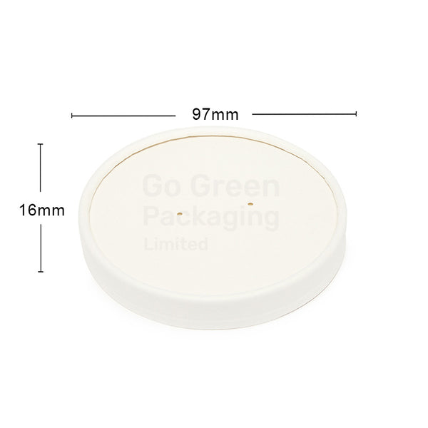 16oz Paper soup lids Eco-friendly