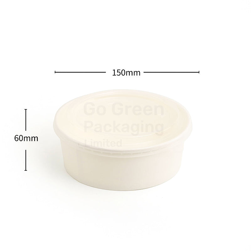 NEW 750ml White Round Bowls - 300pcs