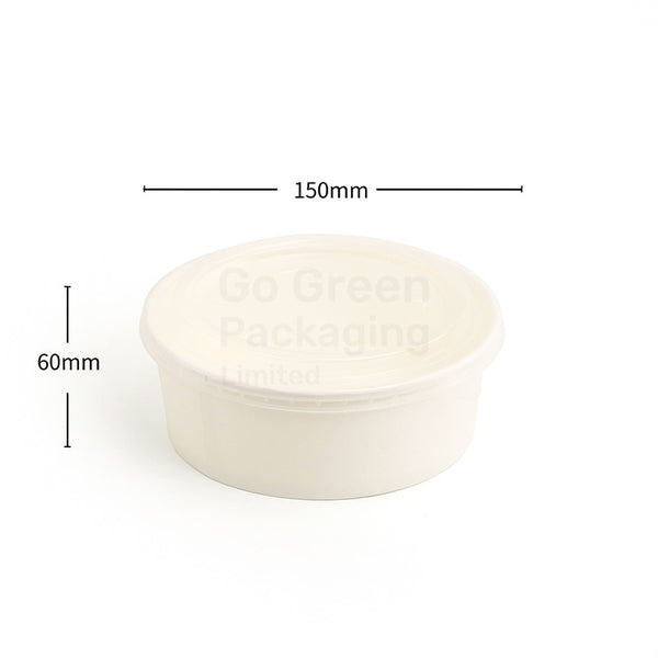 NEW 750ml White Round Bowls - 300pcs