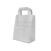 Takeaway White Paper Carrier bags