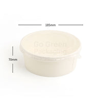 NEW Large 1300ml White Round Bowls - 200pcs